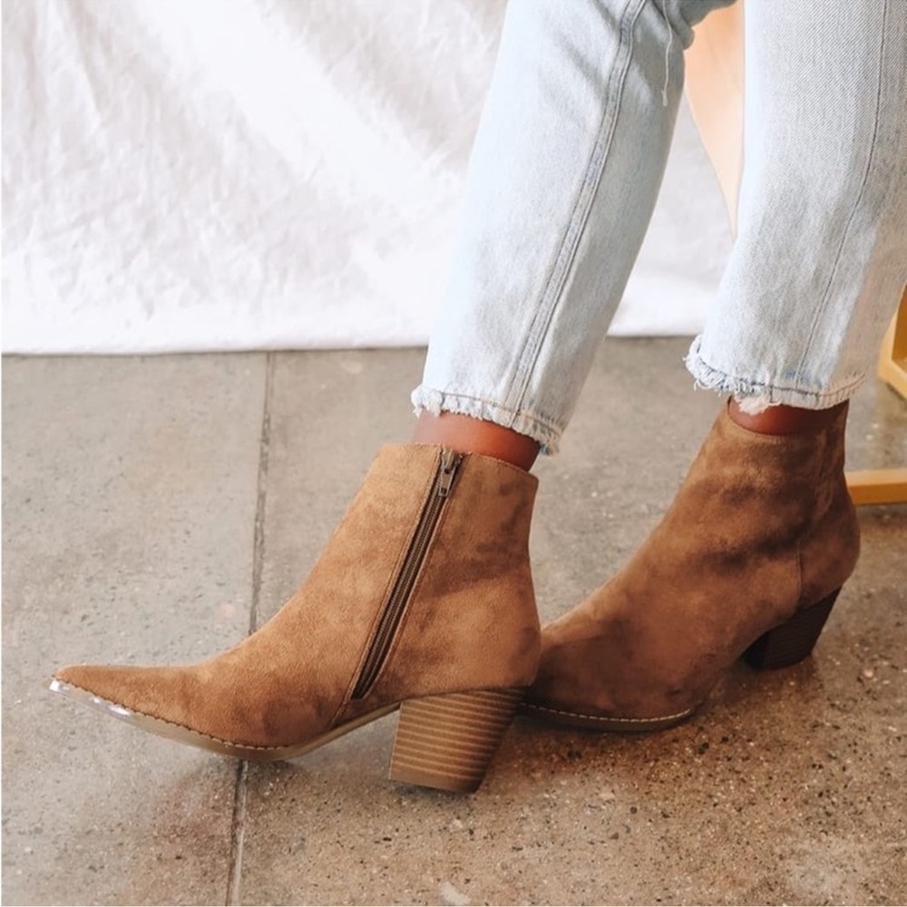 Lulus X Matisse Brown Suede Bootie